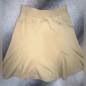 Signature Jones New York Khaki Tan Flare Casual‎ Day Comfortable Skirt 6
